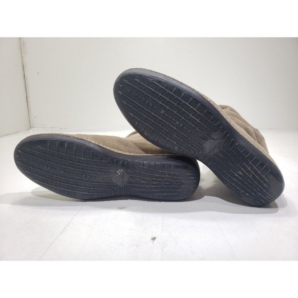 Stuart Weitzman Suede Leather Mid-Calf Boots Brown Slouchy Faux Fur Taupe 7M - Picture 9 of 10